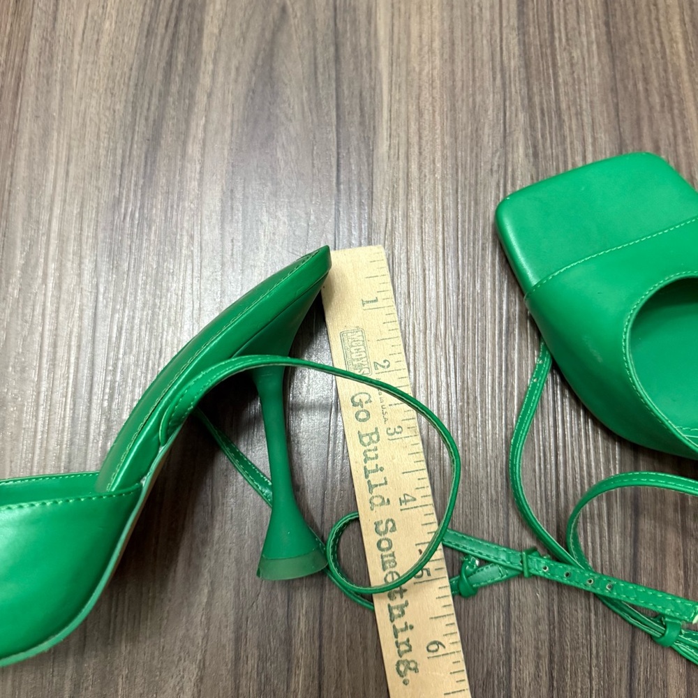 Zara Green Kelly Sandals women sz 38/8 - Picture 6 of 8